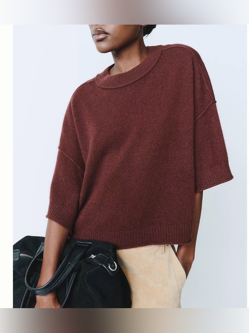 Anthropologie Goldie 100% Cashmere Sweater size Large